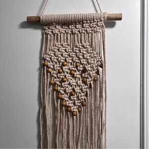 Macrame Wall Hanging with Beads